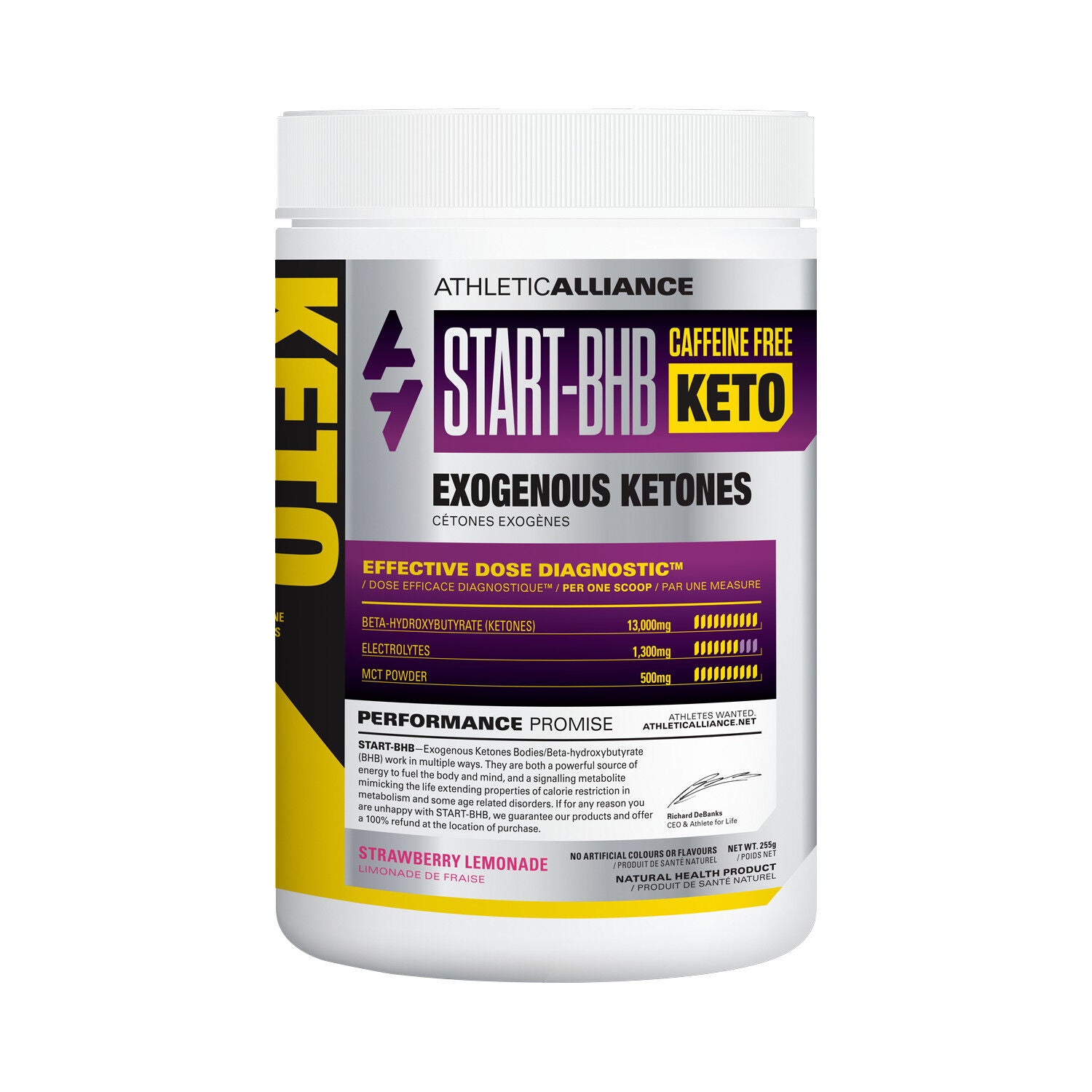 Start-BHB Keto sans caf&eacute;ine Strawberry Lemonade | GNC